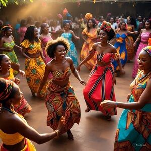 Vibrant African Print Dress
